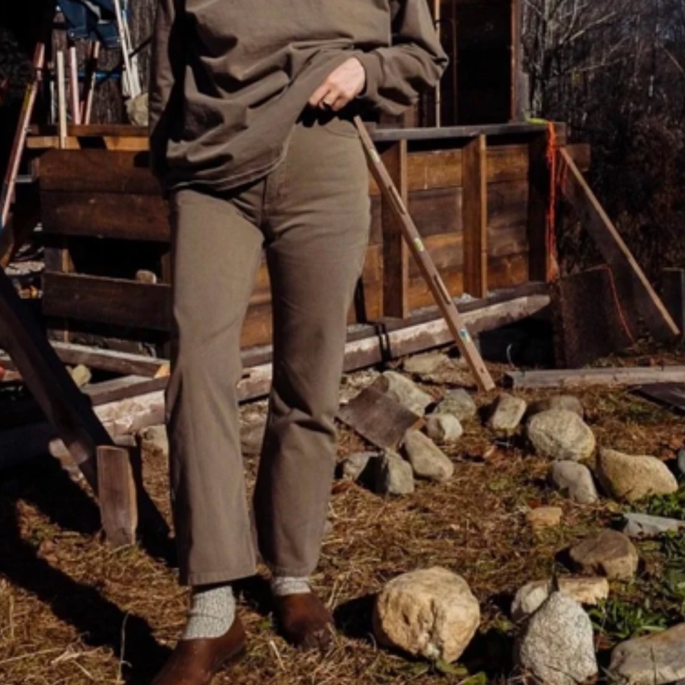 Rudy Jude size 5 pocket flared pants in Moss